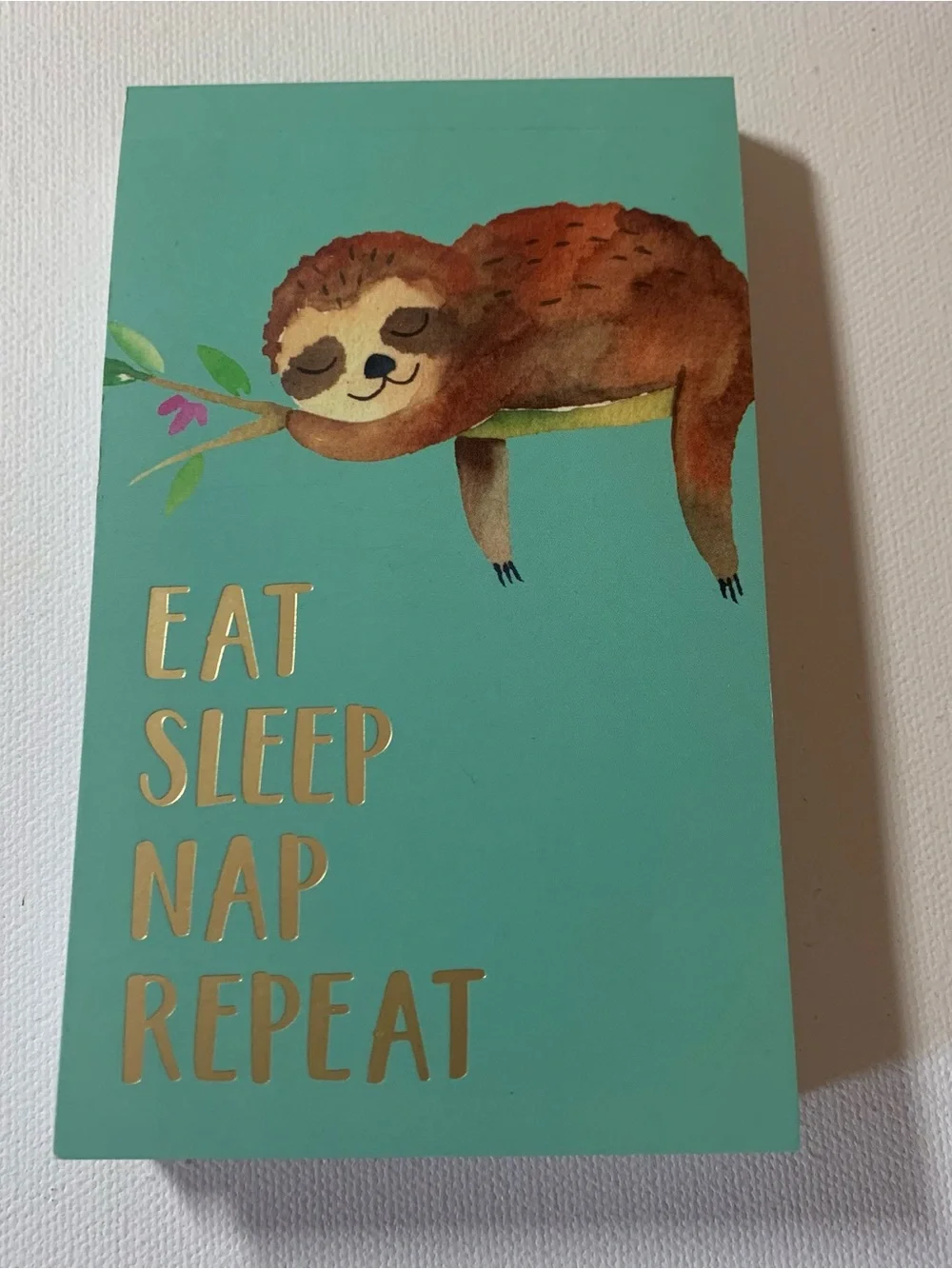 Town street arts super cute sloth mini notepad